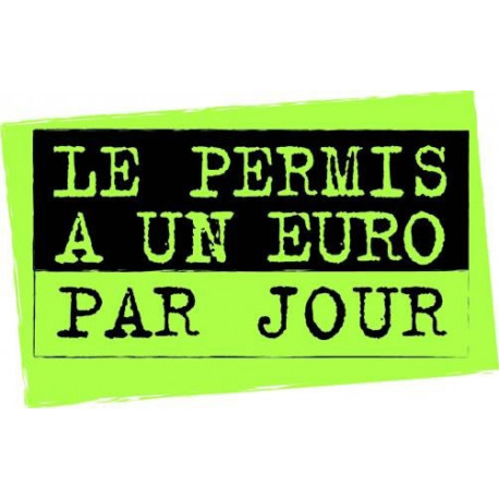 Le permis a une euro par jour